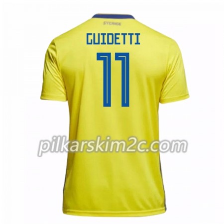 Koszulka Szwecja Guidetti 11 Główna Mistrzostwa Świata 2018 - Koszulki Piłkarskie